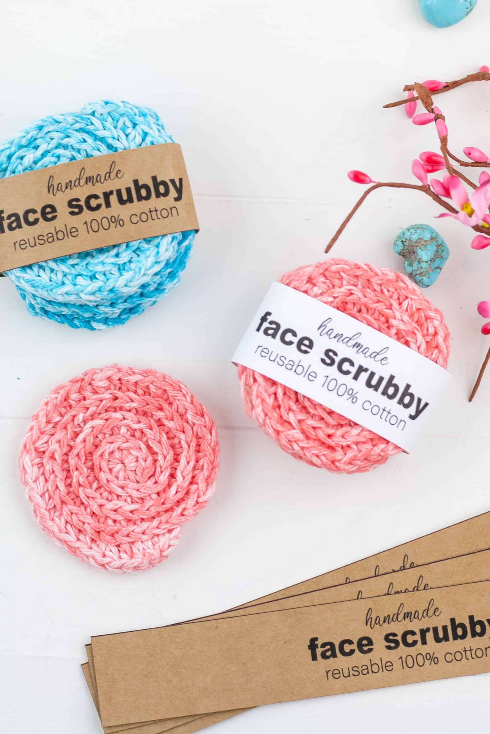 Seeing Spirals Crochet Face Scrubbies free crochet pattern
