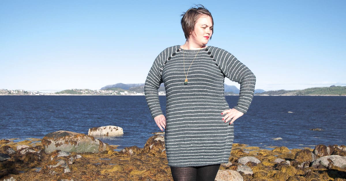 Bruma Sweater Dress free crochet pattern