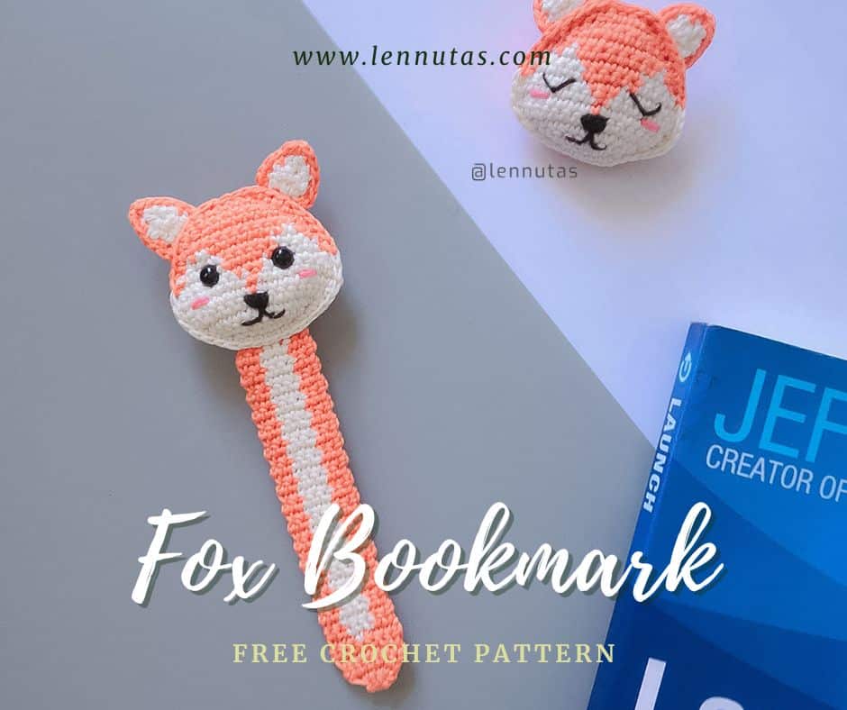 Fox Corner Bookmark free crochet pattern